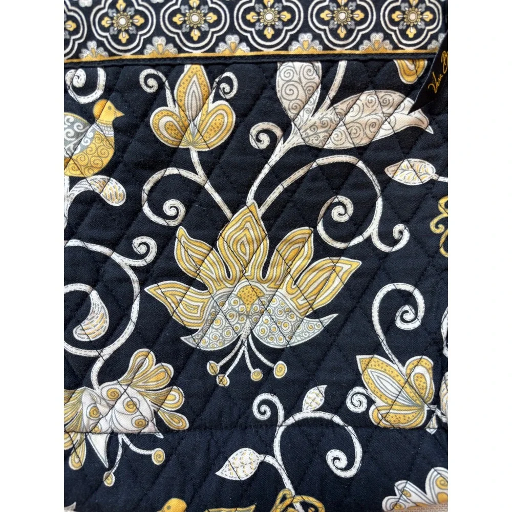 Y2K Vera Bradley Backpack Yellow Bird Floral Retired Quilted‎ Cotton Bag